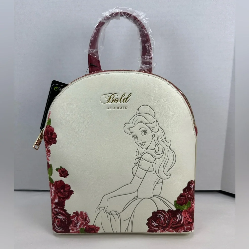 Loungefly Beauty and the Beast Belle Bold As A Rose Backpack
